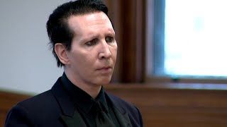 Raw video Marilyn Manson in New Hampshire courtroom to plead no contest in 2019 incident [upl. by Nnylsaj]