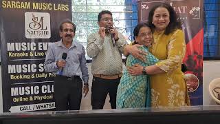 Felicitation of Singers Part 01 Lata Asha Marathon Show  Sargam Music Labs amp Parijat Entertainment [upl. by Selhorst]