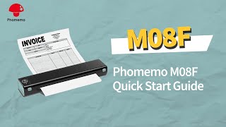 Phomemo M08F Product Overview Setup Quick Guide丨Thermal Paper Installation丨App Connection Setup [upl. by Atiuqaj2]