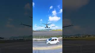 Nice low landing right above my head at Maho Beach  Air Canada 🛫 [upl. by Hemminger]