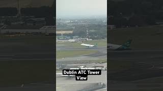 View from the ATC tower at Dublin airport planespotting aviation dublinairport airbus avgeek [upl. by Zachar]