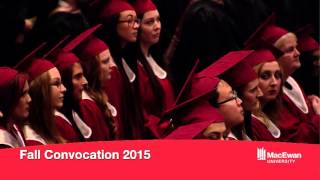 Fall 2015 Convocation Tuesday November 17 Afternoon ceremony [upl. by Charlotta]