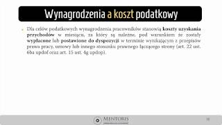 6 Wynagrodzenia a koszty uzyskania przychodu [upl. by Eimorej]