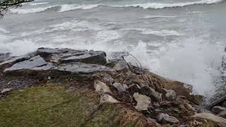 Lake Erie storm in April [upl. by Eerol]