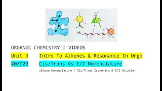 Unit 3 CisTrans Vs EZ Nomenclature 03D20 [upl. by Eachern878]