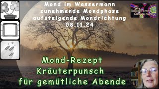 MondRezept  Kräuterpunsch für kuschelige Novemberabende [upl. by Noyad895]