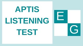 APTIS LISTENING TEST [upl. by Octavie]