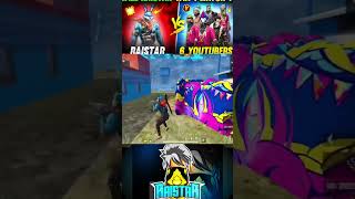 Raistar vs 6 youtuber raistarandgyangamingfunnymoments [upl. by Rehtae496]