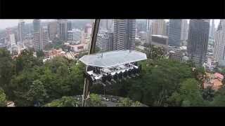 Dinner In The Sky Malaysia Launch Day 1st August 2015 Kuala Lumpur Tower [upl. by Lilhak51]