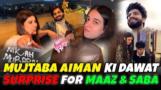 Mujtaba Aiman Ki Shadi Ki Dawat  Maaz Ko Diya Anniversary Surprise  Zaraib [upl. by Liamsi]