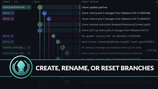 GitKraken Desktop Tutorials Create Rename Delete or Reset Branches [upl. by Ziul695]