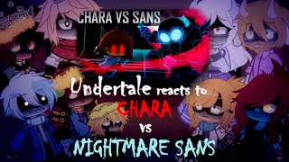 Undertale reacts to Chara VS Nightmare Sans  GC  🇪🇸🇺🇸 [upl. by Mall]