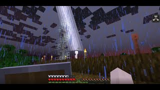 Struck by lightning in Minecraft [upl. by Signe]