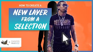 Create a New Layer from a Selection in GIMP [upl. by Yelda659]