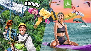 EL COLUMPIO MÁS ALTO DEL MUNDO KAREN MAESTRA DE SURF 🏄‍♀️  LOS POLINESIOS VLOGS [upl. by Cunningham]