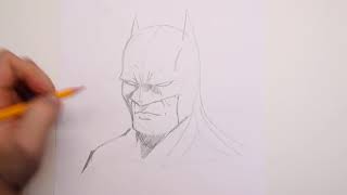 Batman Drawing Tutorial [upl. by Courtland574]