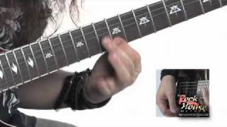 Gus G Guitar Lesson From His Rock House DVD [upl. by Bertolde464]