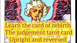 ❤️💯The judgement tarot card meaning upright and reversed tarot learntarot learntarotcards [upl. by Aristotle885]