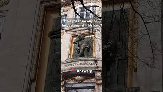 💎 Lodewyk van Bercken statue in Antwerp [upl. by Sihunn]