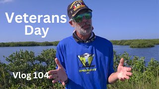 Vlog 104 Quick Veterans Day Fishing trip Slow but beautful day on the Indian River Lagoon [upl. by Adlesirg]