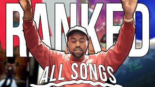 Ranking EVERY Kanye West Song [upl. by Veta]