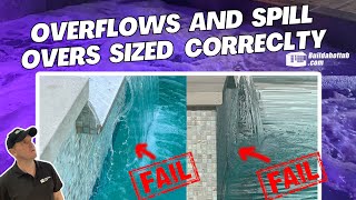 How to correctly size a swimming pool overflow or spillover [upl. by Staford]