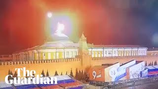 Explosion seen over Kremlin palace [upl. by Onaireves]