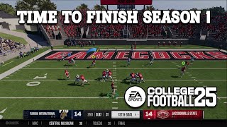 Finishing Season 1 With Jacksonville State Dynasty in College Football 25 [upl. by Xuagram631]