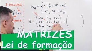 🔴MATRIZES Lei de Formação com exemplos [upl. by Enelez]