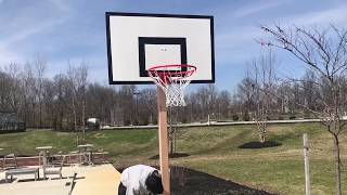 How to make a Homemade Basketball Hoop from scratch [upl. by Leihcar792]