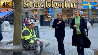 Sweden 4K Walk Stockholm Lights Up [upl. by Kemme]