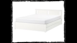 Ikea Songesand bed frame with 4 storage Boxes 21519 [upl. by Chessa979]