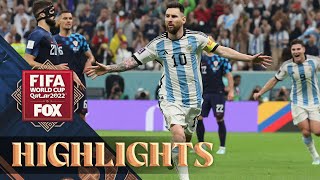 Argentina vs Croatia Highlights  2022 FIFA World Cup  Semifinals [upl. by Nnahgaem]