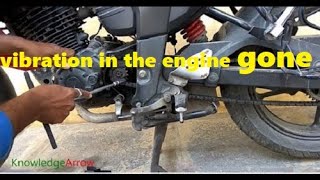 vibration in the engine and bike chain sound problem gone in Yamaha Fazer FZ bike [upl. by Gaves924]