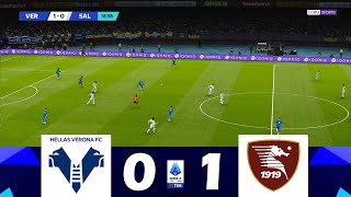 Hellas VeronaSalernitana 01  Serie A TIM 202324  Momenti salienti della partita [upl. by Sabrina]