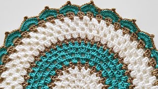 How to make easy crochet placemat pattern for beginners  simple stitch placemats knitting pattern [upl. by Minny]