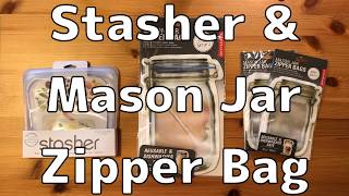 ECO Friendly Stasher amp Jar Mason Zipper Bag [upl. by Yattirb]