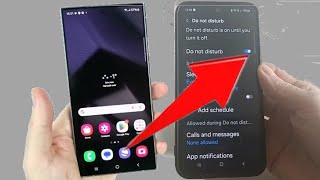 How to turn off do not disturb samsung S24 [upl. by Enilesoj]