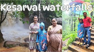 Sunday Outing At Keserval Waterfall Verna  Springs In Goa  Antique Mardol Restaurant  konkani [upl. by Pylle563]