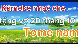 karaoke nhạc chế tặng vợ 20 tháng 10 video làm lại nhạc sống Minh Tiến [upl. by Yrekcaz]