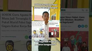 Ketika guru tidak lagi menegur siswa takut dikitquot ortu lapor pols1 trendingshorts viralvideo [upl. by Haggerty]