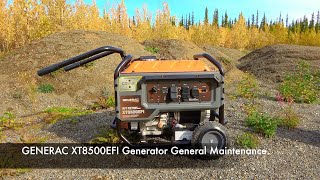 GENERAC XT8500EFI Generator Maintenance [upl. by Eidok]