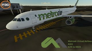 FSLabs A321  Metroair Virtual Airlines  KJFK to KBOS [upl. by Tamas471]