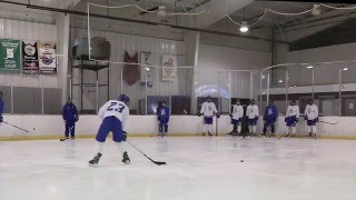 OnIce Drill Three Puck Side Slot Shooting  STX Hockey [upl. by Adil]