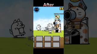 Battle cats beforeafter subscribe gaming battlecats [upl. by Oretna61]