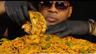 ASMR CHINESE FOOD MUKBANG FRIED LOBSTER TAIL amp CHOWMEIN NO TALKING EATING SOUNDS [upl. by Roswell]