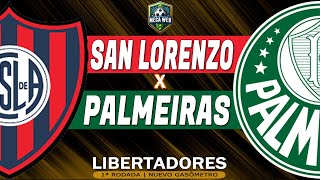 SAN LORENZO 1x1 PALMEIRAS  Préjogo Copa Libertadores [upl. by Bernadene]