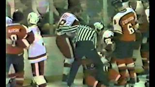 Jan 7 1984 Bobby Clarke Slashed By Claude Loiselle Philadelphia Flyers vs Detroit Red Wings [upl. by Gladine267]