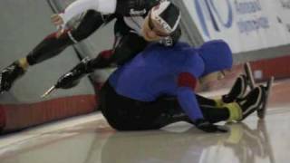 500 m crash speedskating  last inner Cathrine Grage [upl. by Sperling655]