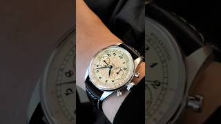 on my wrist classic style doctor watch pulsometer enamel dial manual winding chronograph sapphire [upl. by Jenks]